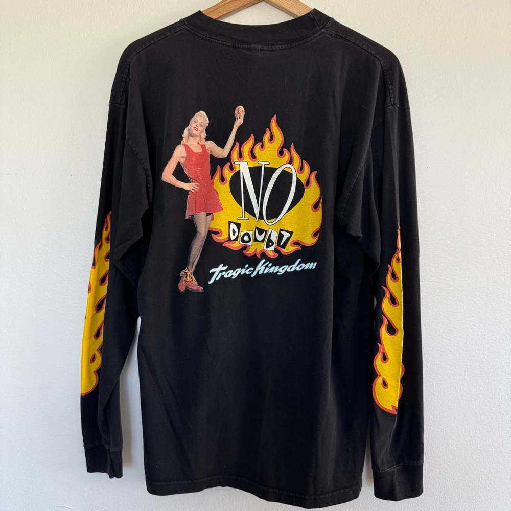 Vintage 90s No Doubt Tour T-Shirt Mens Large Tragic Kingdom Gwen Stefani LS Tee